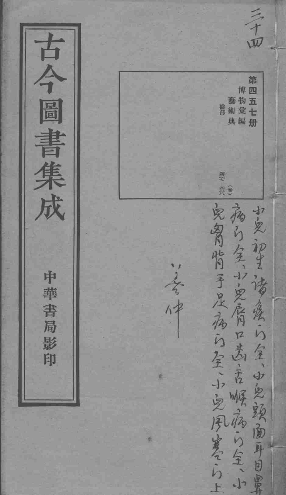 古今图书集成医部全录  第457册